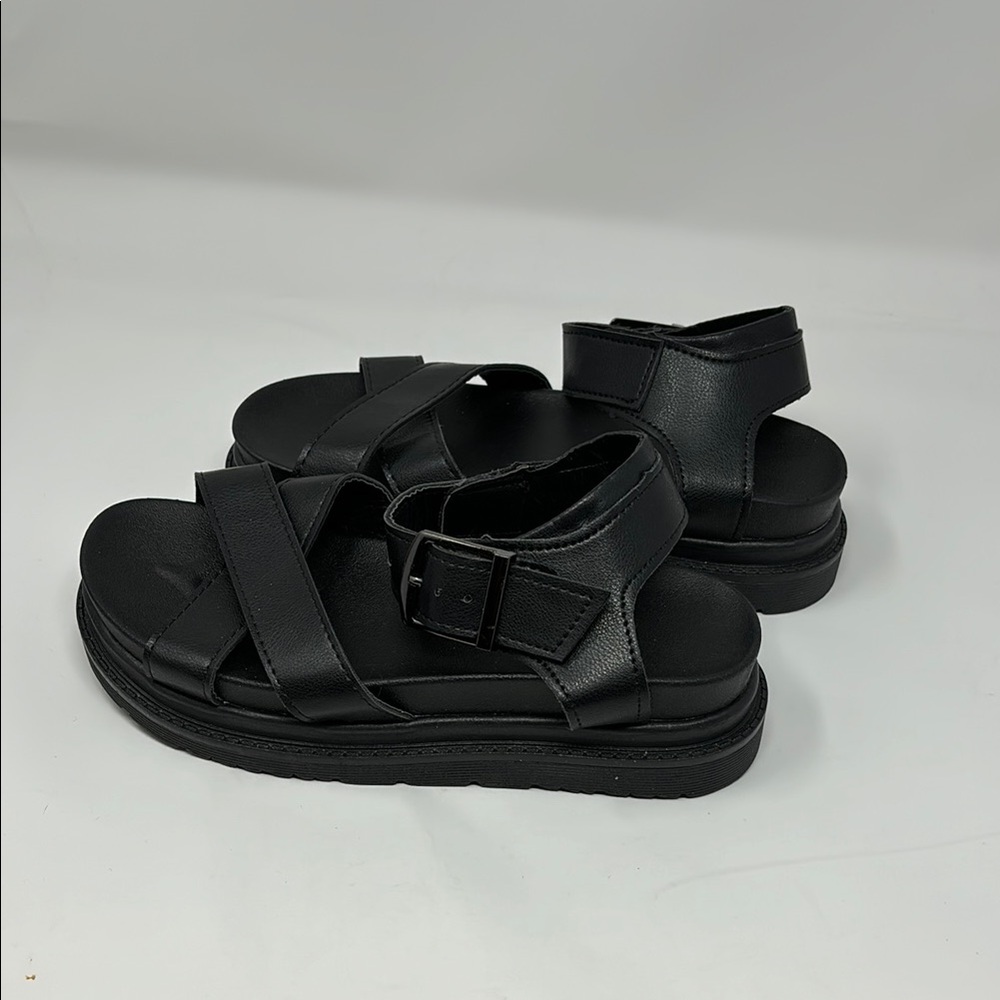 new black chunky platform sandals